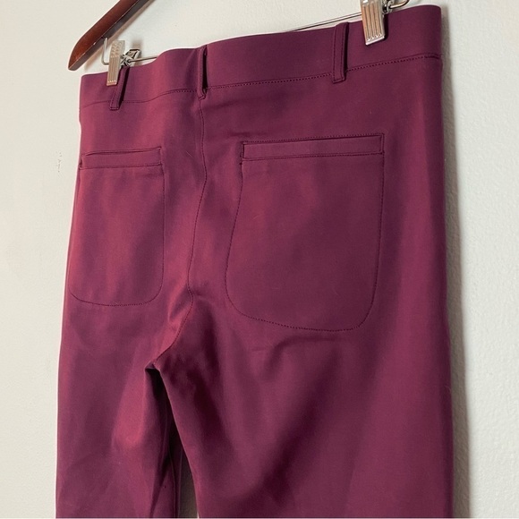 BETABRAND Womans Bootcut Yoga Classic Dress Pant Maroon Size Large - Picture 8 of 14